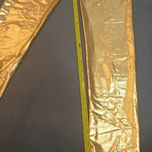 Gold leggings men women who ever - Picture 4 of 5